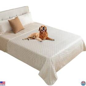 B08tvf1bt5 Stanley Waterproof Dog Blanket Plush Throw For Couch Sofa 82x102 Inch Cream Beige