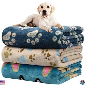 B0bfrdn35m Stanley Super Soft Fleece Dog Blanket 41x31in - Fluffy Pet Throw For Large And Medium Dogs