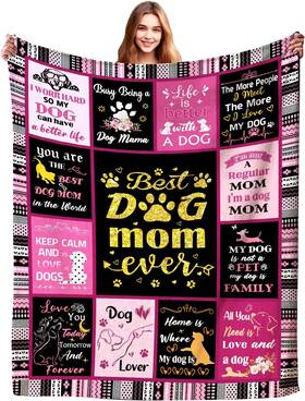 Store 711181611076 Dog Mom Blanket Gifts Blankets Funny For Moms Love
