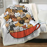 Str0116548043 Sleepwish Cat Blankets And Throws Sherpa Throw Blanket 696566957508