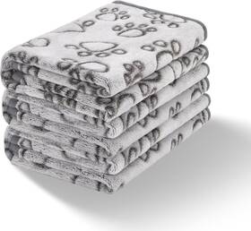 Stuffed 711181392760 3 Pcs Soft Dog Blankets For Small Dogs Washable Puppy Blanket Cat K