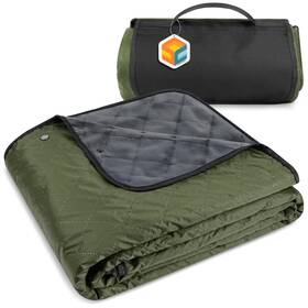 Sun-mat002-gn02 Sun Cube Large Waterproof Camping Blanket Fleece Quilted Stadium B... Fast Ship