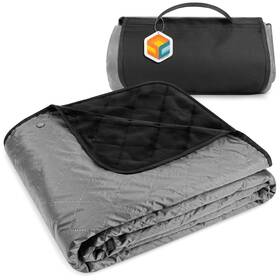 Sun-mat002-gy03 Sun Cube Large Waterproof Camping Blanket Fleece Quilted Stadium For