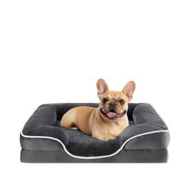Sweetcrispy 722898007410 Orthopedic Dog Bed Memory Foam Puppy Sleeping Sofa For Small Pet