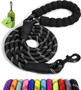 B099wm7zt7 Taglory 6ft Rope Dog Leash Padded Handle Reflective Heavy Duty For Large Dogs