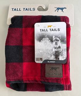 Tall Tails 022266148517 Fleece Blanket Red Plaid For Car Crate Or Home 20 X 30 Charity