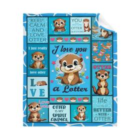 Tamonten 586973261188 Love Otters Blanket Super Soft Lightweight Throw Comfy Fluffy Quilt... Fast Ship