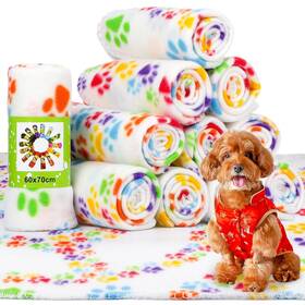 Tatuo-fabric-2447 Tatuo 12 Pieces Puppy Blanket For Litter Dog Bulk Summer Throw