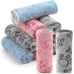 Ha-tegeme-2549 Tegeme 12-pack Pet Blankets 30 X 20 In Great Gift Travel Ready Everyday Use All Seaso