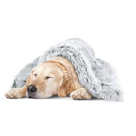 7vp-ice-blanket-xl The Dogs Balls Dog S Blanket Faux Fur Ice White Xl 38x54 W