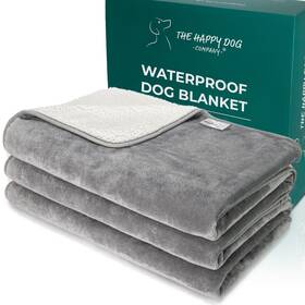 The Happy Dog Company 070000775845 Waterproof Blanket For Bed - Soft Fleece Washable Blankets