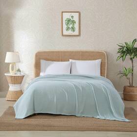 Ushsee1284264 Tommy Bahama - Blanket Super Soft Chenille Bedding Coastal Inspired