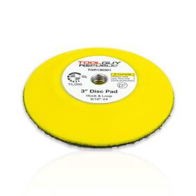 Tool Guy Republic Tgr130301 3 Inch Hook And Loop Sanding Backup Pad 5/16-24 Female Thread 1 Pack