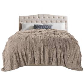 Us3102kh-b-1 Toonow Extra Soft Fuzzy Faux Fur Blanket Twin Size 70 Inch X78 Reversible Lightw