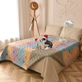Topthumbs 746194744206 100% Waterproof Dog Bed Cover 52x82 Inch Reversible Changing Pad Reusable Cam