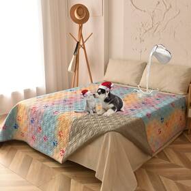 Topthumbs 746194744213 100% Waterproof Dog Bed Cover 68x82 Inch Reversible Changing Pad Reusable Cam