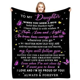 Tucvhox Dtb65 Daughter Blanket From Mom And Dad - To My Gifts Daught