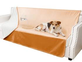 Tuffeel Newgt-6882-caramel Beige Waterproof Blanket For Couch Leak Proof Dog Bed Blankets Reversible Pet Thr