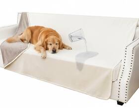 Tuffeel Newgt-6882-cream Khaki Waterproof Blanket For Couch Leak Proof Dog Bed Blankets Reversible Pet Thr