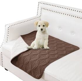 Tqsm-3030-chocolate Tuffeel Beige Waterproof Dog Blanket 30x30 Inches Small Pet Couch Covers For Sofa Chair B