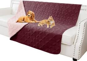 Tqsm-5282-burgundy Tuffeel Waterproof Dog Blanket 52x82 Inches Pet Couch Covers For Sofa Bed Furniture Pr