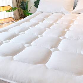 Unilibra 755749637085 Twin Size Mattress Pad Cooling Rayon From Bamboo Quilted Fitted Mat