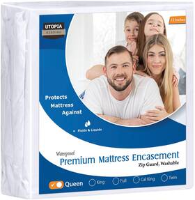 Ub0468 Utopia Bedding Premium Waterproof Bed Bug Mattress Cover Queen Zippered Matt