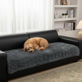 Sfd02 Uyeaovlx Pet Couch Cover Washable Fuzzy Sofa Slipcovers Geometric Non-slip Cove