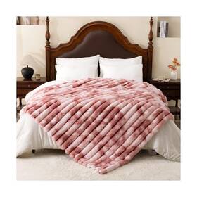 Sws10533-pk10890 Vamcheer Throw Blanket For Couch - 108 Inch X 90 Faux Rabbit Fur Cozy Soft