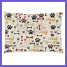 Yefg-bf-1284hu Vbnwo-118552 Dog Paws Bones Pillowcase Funny Paw Prints Pet 631338138006