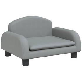 171971 Vidaxl Dog Bed Light Grey 50x40 X 11.8 Inch Fabric