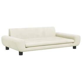 171987 Vidaxl Dog Bed Cream 100x54 X 13.0 Inch Velvet