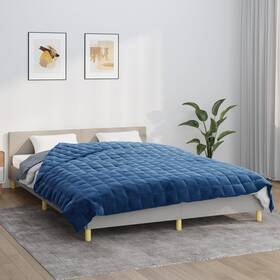 X78.7 Vidaxl 720845601621 Weighted Blanket Blue 78.7 Inch 19.8 Lb Fabric
