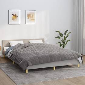 X90.6 Vidaxl 720845723682 Weighted Blanket Gray 86.6 Inch 24.3 Lb Fabric