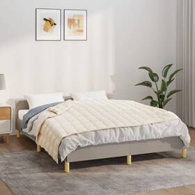 X78.7 Vidaxl 720845723965 Weighted Blanket Light Cream 53.9 Inch 22 Lb Fabric