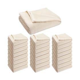 Lua-vitalcozy-2146 Vitalcozy 30 Pack Wedding Fleece Blankets For Guests Bulk 50 X 60 Inch Thicken Warm Fla