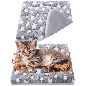 Vitalcozy Lua-vitalcozy-3114 2 Pack Self Warming Cat Mat Heating Pad Bed Reversible Machine