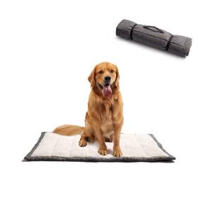 S-4546 Vmgreen Outdoor Dog Bed Portable Travel Mat Rollup Pet Camping Gear Crate Pad With