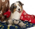 Waggle Luv Fleece Blanket And Squeaky Toy For Medium Large Dogs Puppies Soft Bed 641938072860
