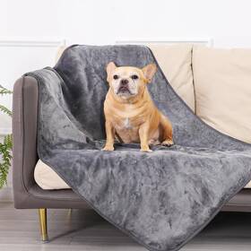 M1-gy-l Walverdant Waterproof Dog Blanket Bed Cover For Couch Sofa Liquid Pee Proof Pet Bla