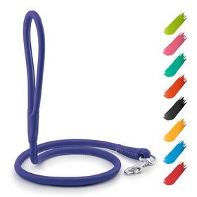B09p47bpf2 Waudog Rolled Leather Dog Leash 4ft 0.3in Heavy Duty Puppy Small Medium Large