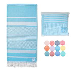Wet If 683220391282 Beach Towel - 100% Cotton Soft Bath Prewashed Sand Free Quick Dry