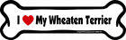 Wheaten Terrier Imagine This Bone Car Magnet I Love My