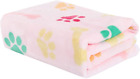 Wipela Pet Soft And Comfortable Fluffy Blanket Lovely Bone Claw Print Pattern