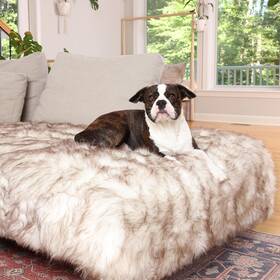 Wise Doggo 691044056995 Faux Fur Dog Blanket - Extra Large Waterproof For Couch Bed Car And &