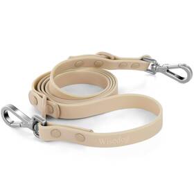 B09fx4b8hf Wisedog Waterproof Dog Leash - 5/6ft Adjustable Dual Swivel Hooks