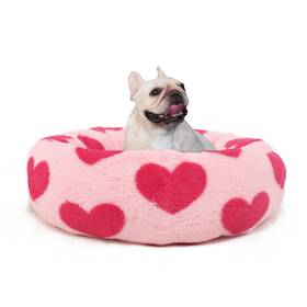Wrkfree 60#aixin-cat Dog Beds For Small Dogs Pink Princess Round Calming Anti Anxiety Doggie Bed S