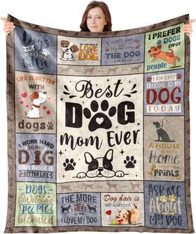 Wxmt-70065tz Wxiben Dog Mom Gifts For Women - Soft Flannel 60x50inches Blanket