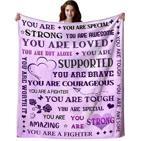 Xeagiasy 646662937485 Super Soft Warm Hugs Blanket Sympathy Inspirational Throw Thinking Of