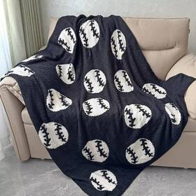 Xing7day 312612553238 Cozy Baseball Pattern Blanket Perfect Reversible Lightweight Bedding For Adul